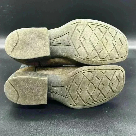 Ariat Tombstone Boy Blue Brown Leather Square Toe Western Boot 10012794 Size 4 - Picture 6 of 8